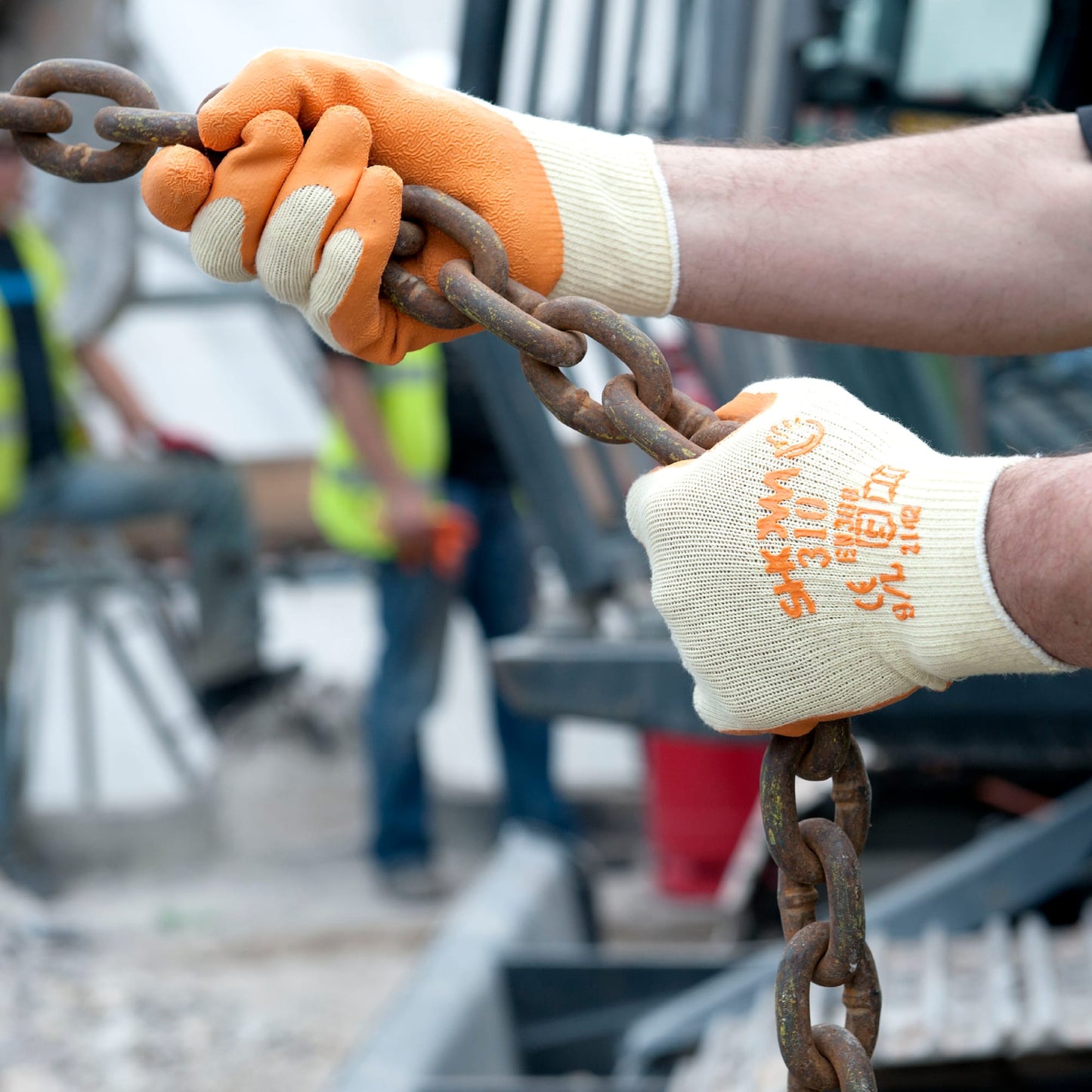 SHOWA 310 Orange Durable Textured Grip Safety Work Gloves - Mstore