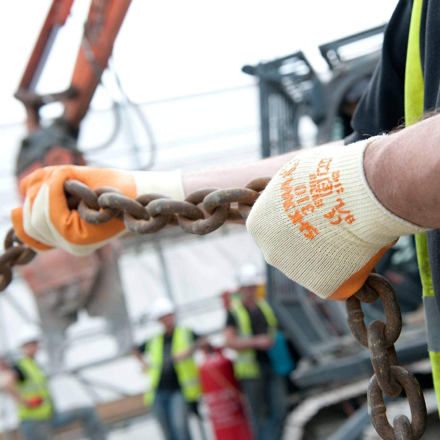 SHOWA 310 Orange Durable Textured Grip Safety Work Gloves - Mstore