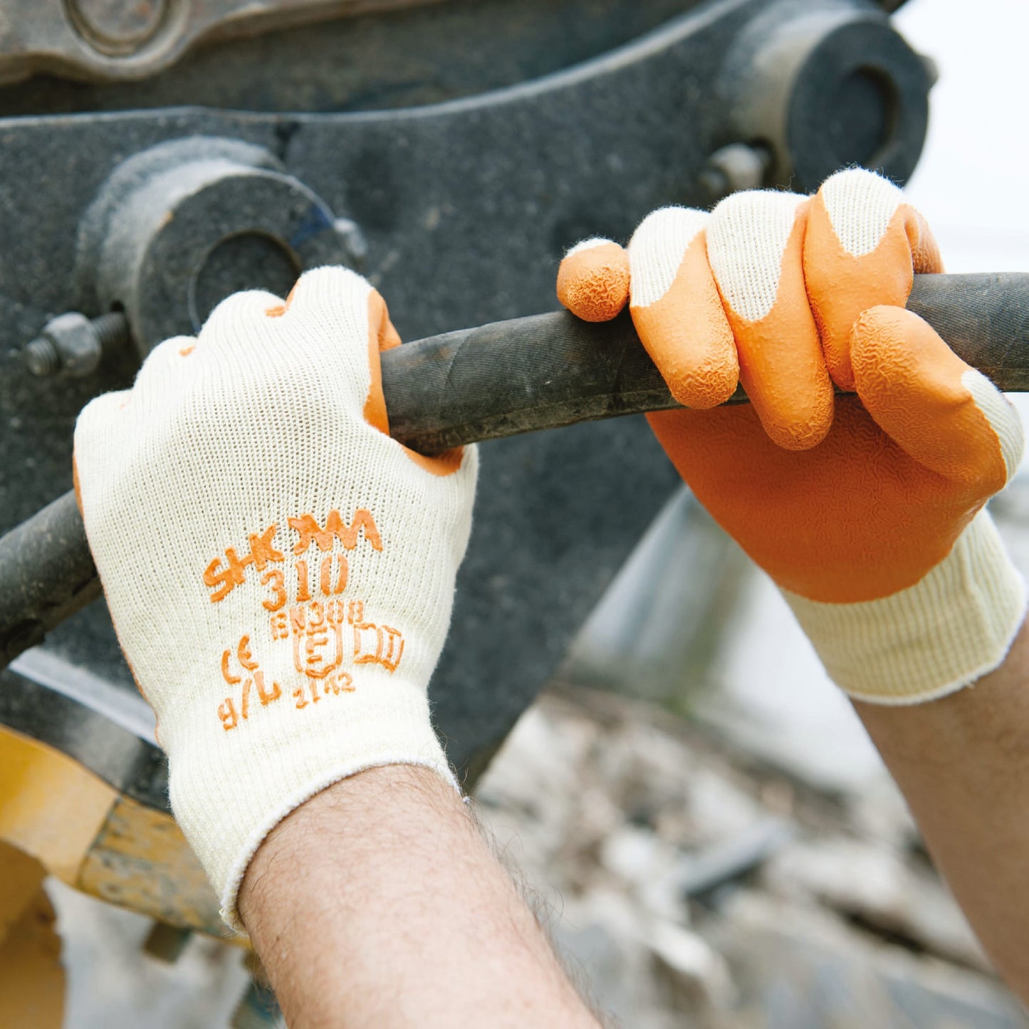 SHOWA 310 Orange Durable Textured Grip Safety Work Gloves - Mstore