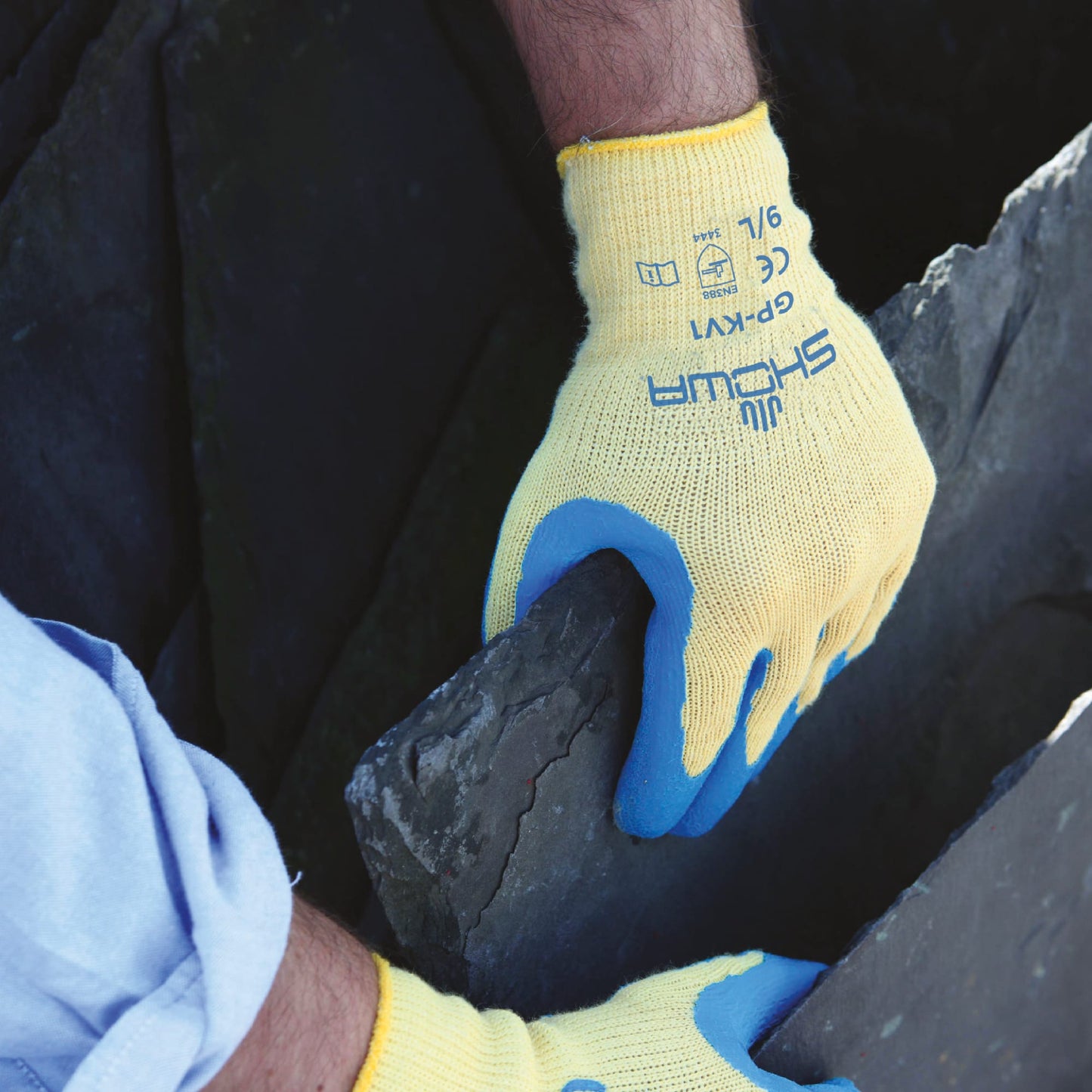 SHOWA GP-KV1 Cut Resistant Safety Work Gloves with Coated Grip Palm - Mstore