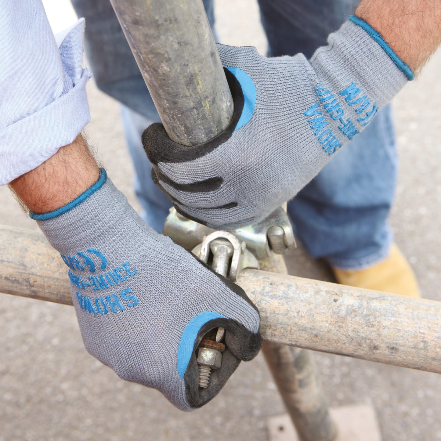 SHOWA 330 Reinforced Work Safety Gloves with Latex Grip - Mstore