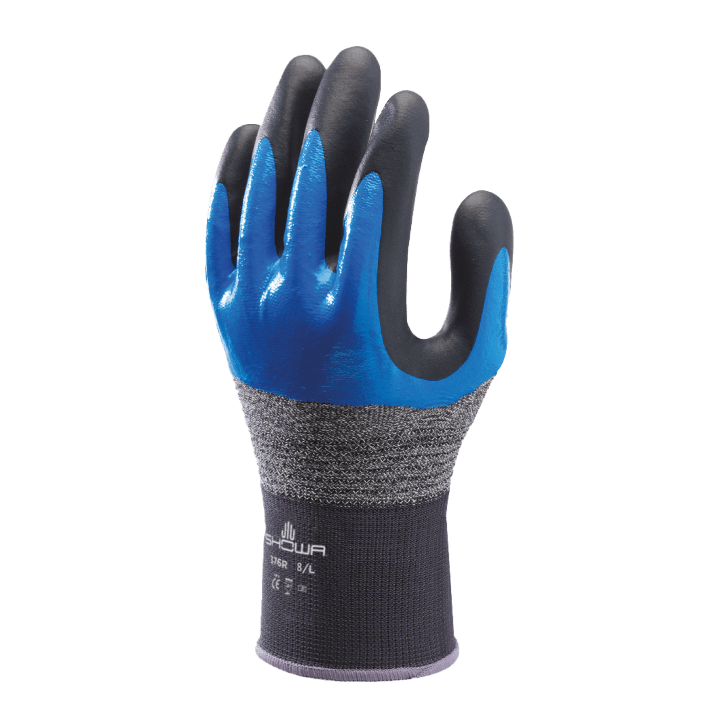 SHOWA 376R Double Dipped Nitrile Grip Work Gloves - Mstore