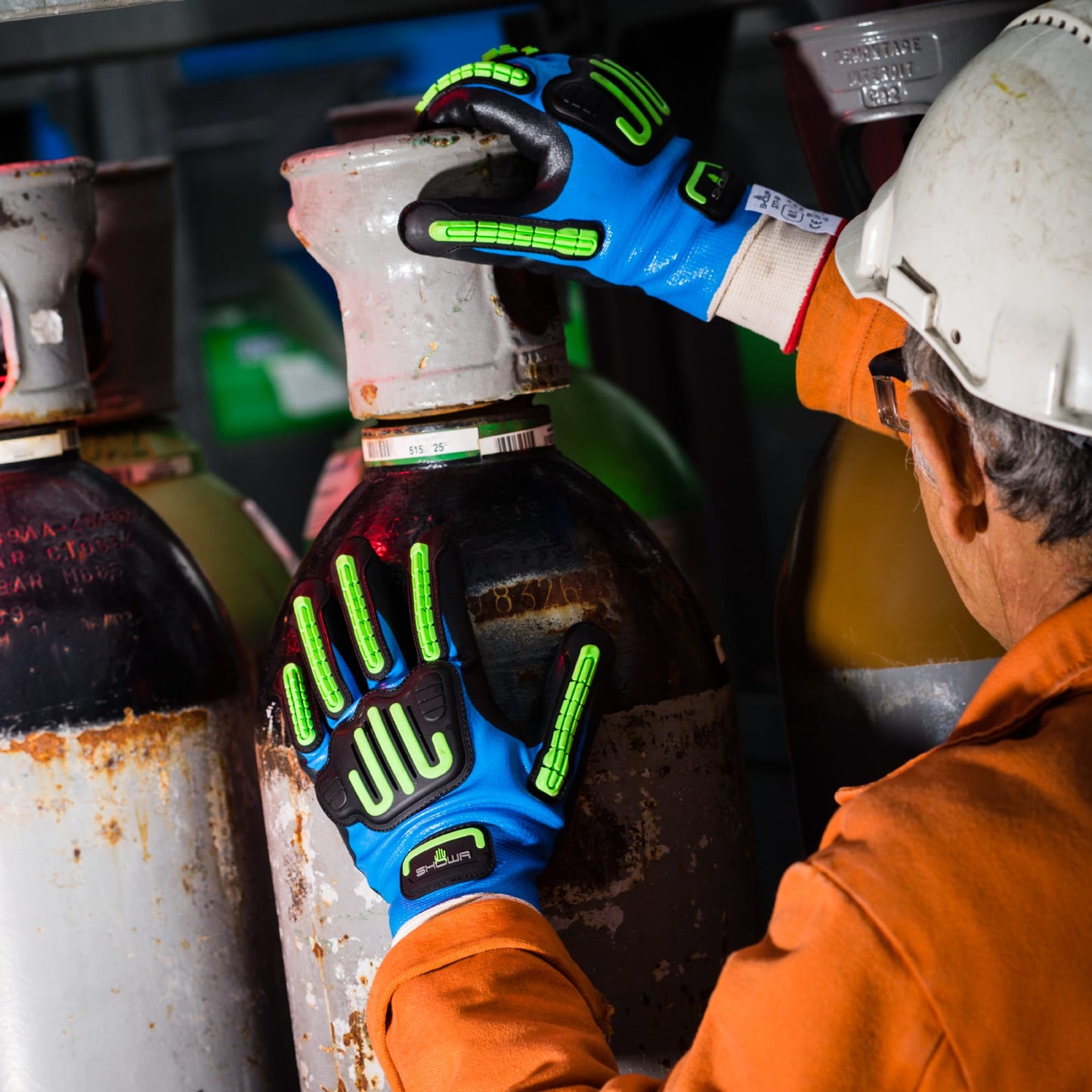 SHOWA 377-IP Impact Protect Oil Resistant Safety Work Gloves - Mstore