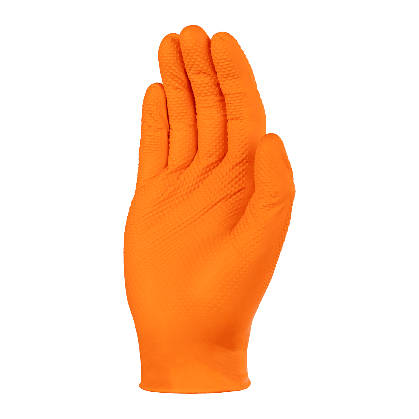 SKYTEC TX925 Diamond Grip Orange Nitrile Disposable Mechanic Gloves (BOX of 100) - Mstore