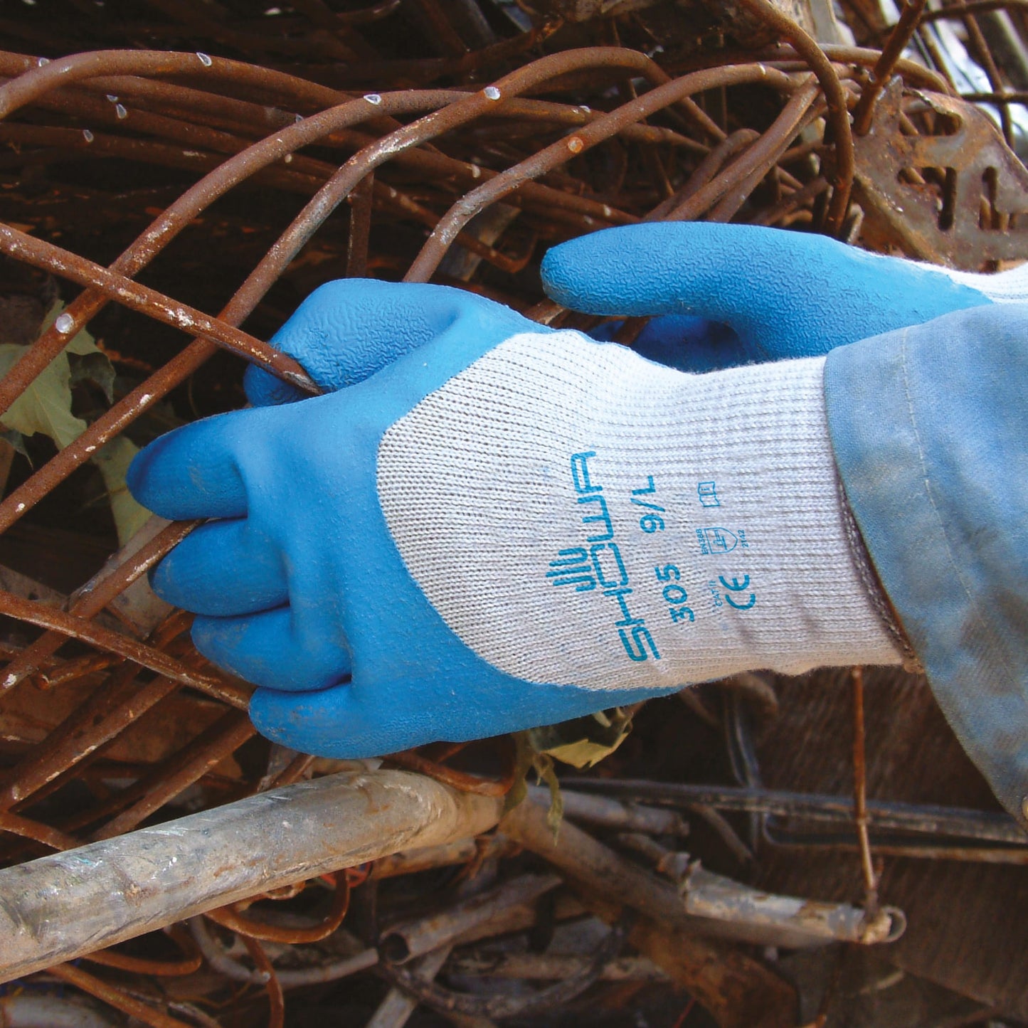 SHOWA 305 Coated Safety Work Gloves with Extended Protection - Mstore