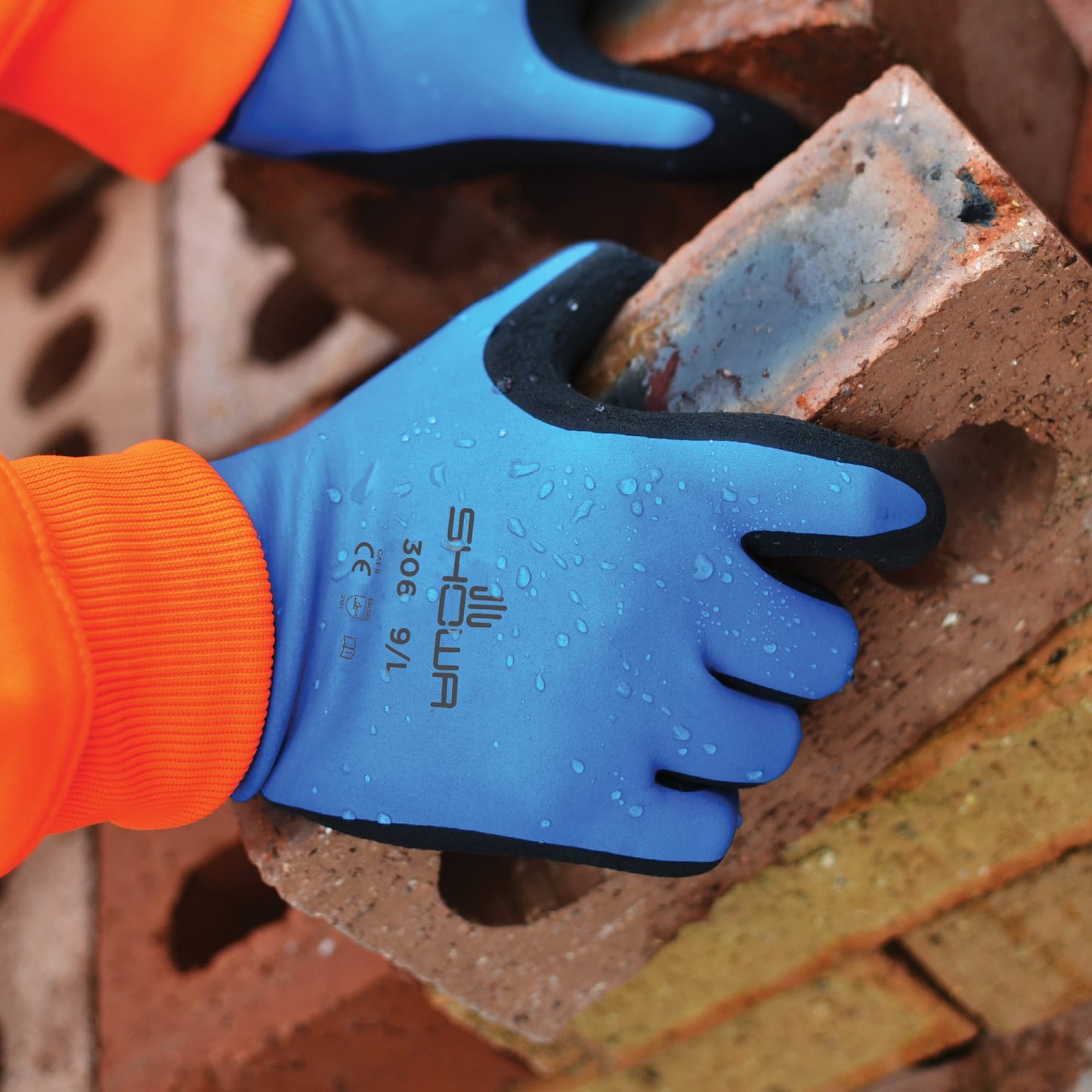 SHOWA 306 Water Repellant Latex Coated Multi Purpose Grip Safety Gloves - Mstore