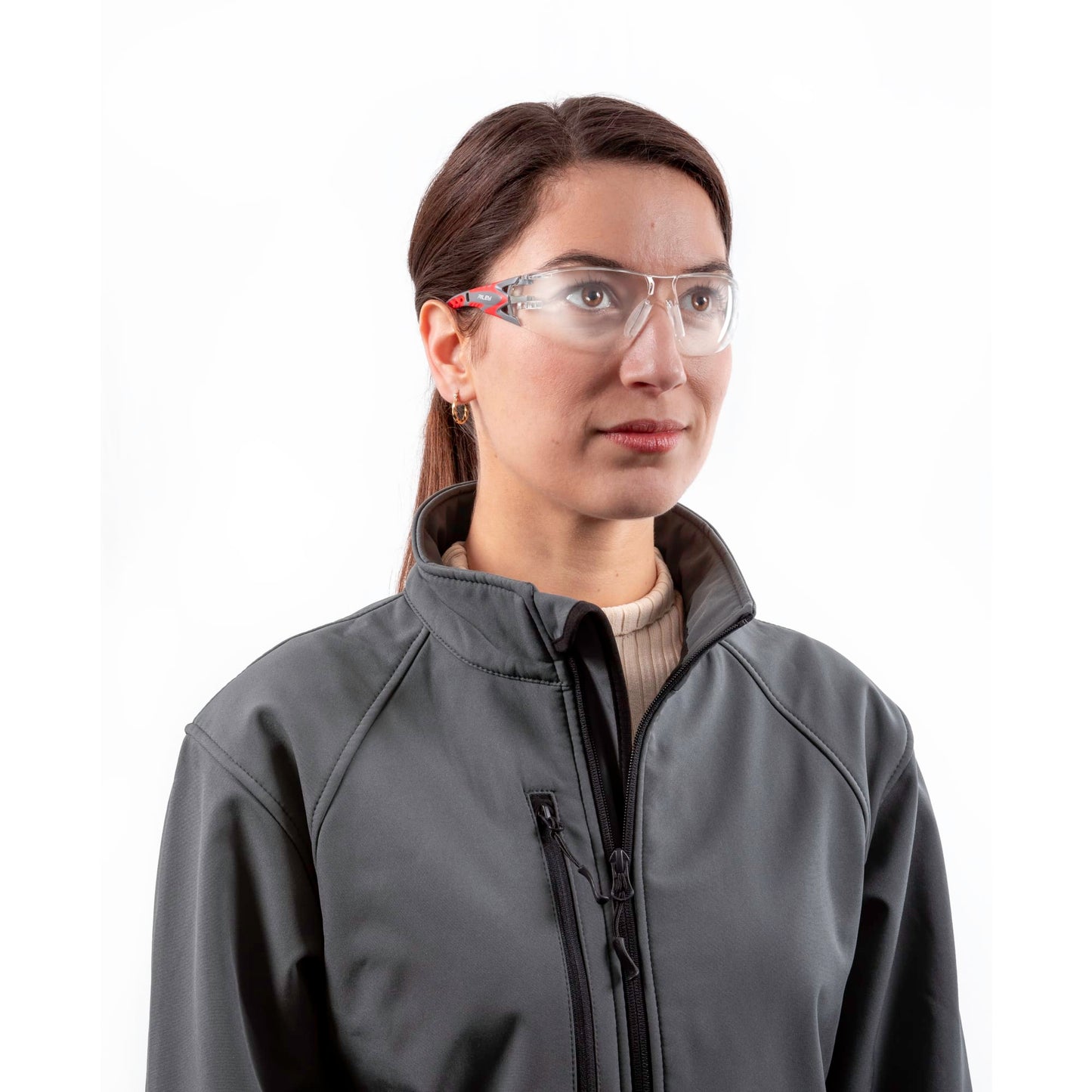 RILEY Stream Evo Small  Anti Fog  Wrap Around Safety Glasses with Clear Lens - Mstore