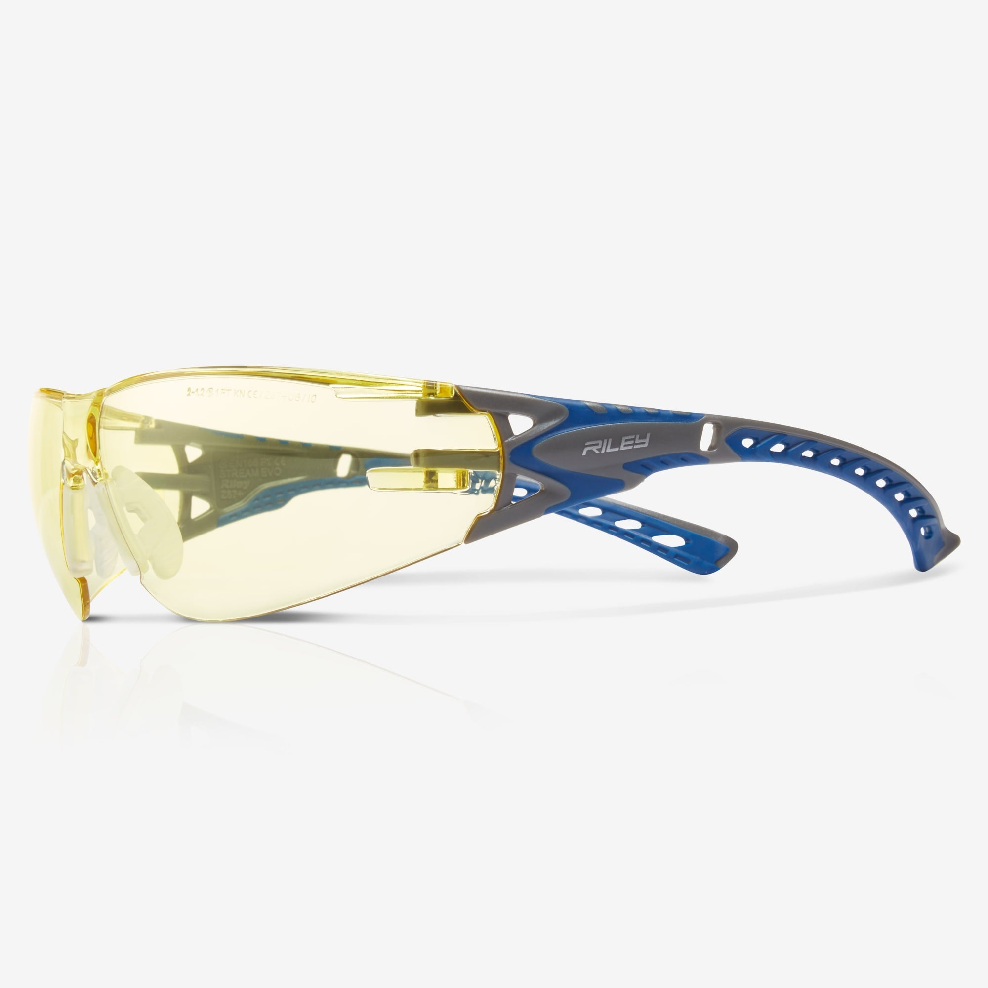 Stream Evo Anti Fog Light Blocking Safety Glasses Yellow Tint Lens