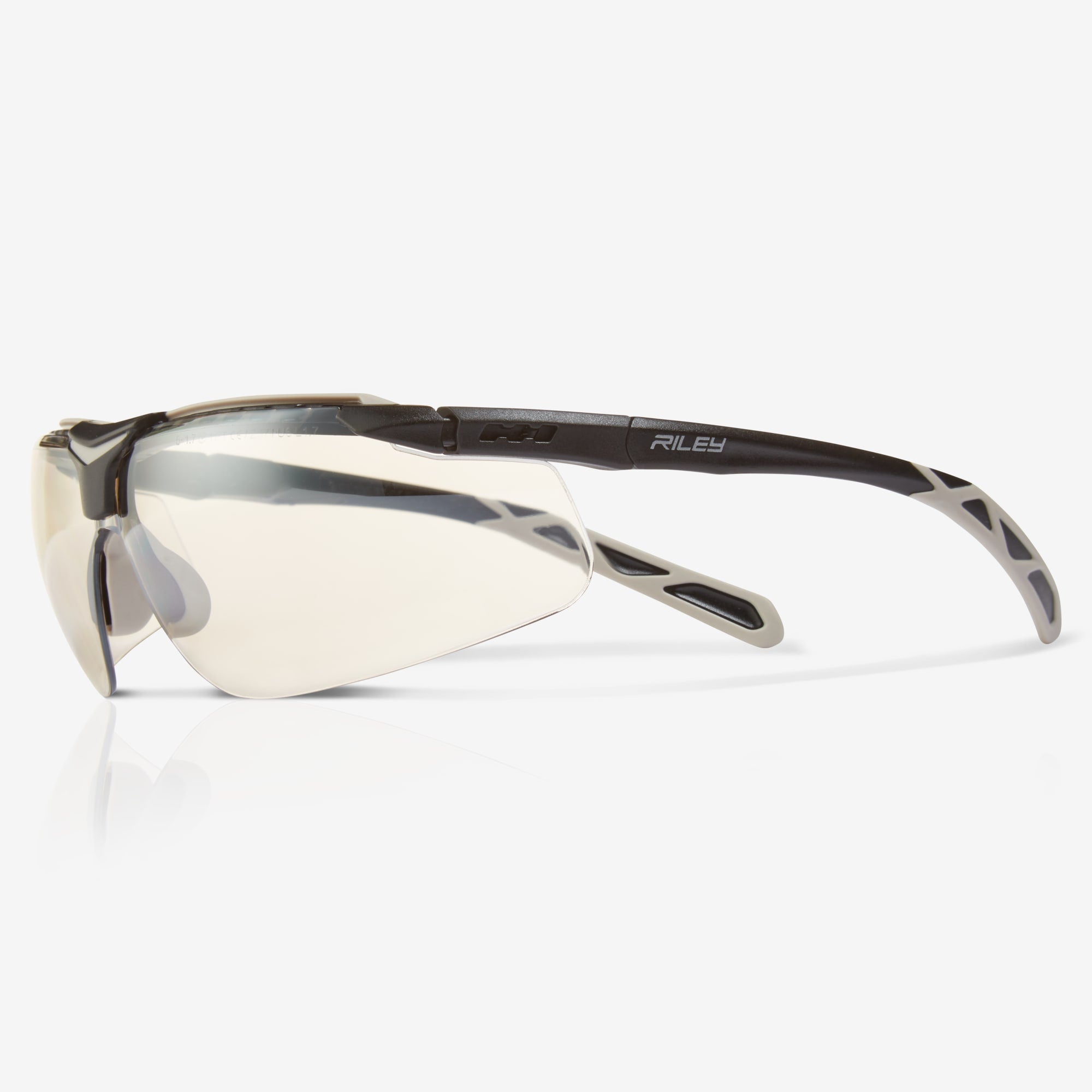 Flux Sleek Sporty Wrap Around Safety Glasses Indoor Outdoor Lens