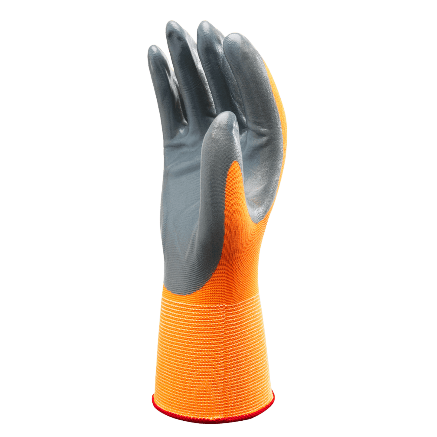 SHOWA 4570 Hi Vis Orange Antibacterial Sponge Nitrile Palm Grip Gloves - Mstore