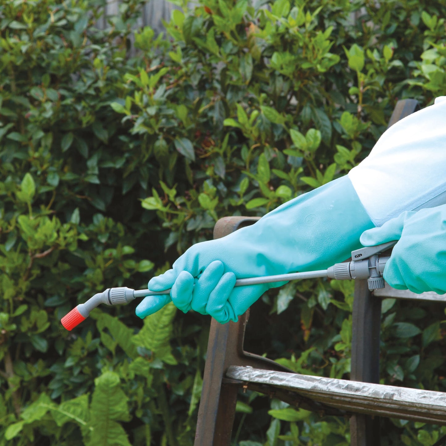 SHOWA 730 Textured Finish Nitrile Chemical Resistant Long Rubber Gauntlet Gloves - Mstore