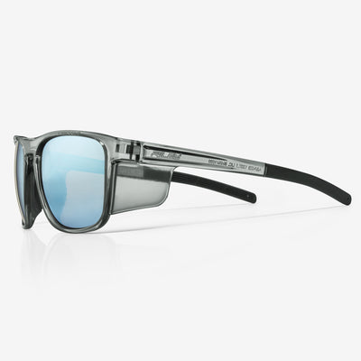 RILEY Navigator X Smoked Frame Safety Sunglasses with Blue Mirror Revo Lens - Mstore