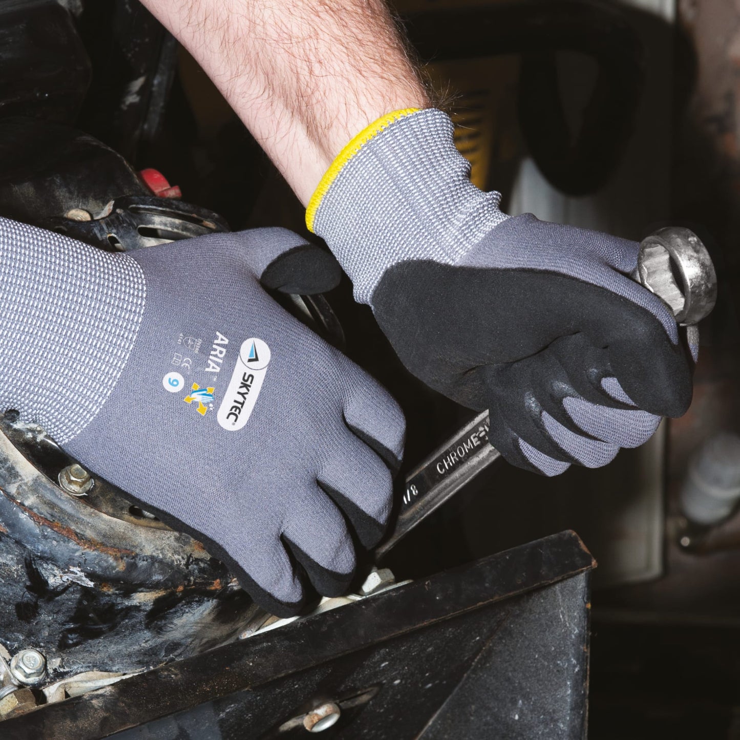 SKYTEC Aria Nitrile Coated Multi-Purpose Safety Work Gloves - Mstore
