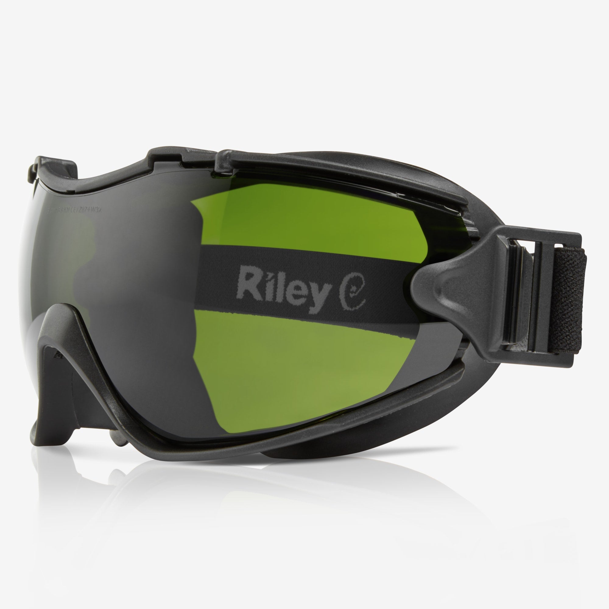 RILEY Velia Wide Vision Safety Welding Goggles with Green Impact Resis