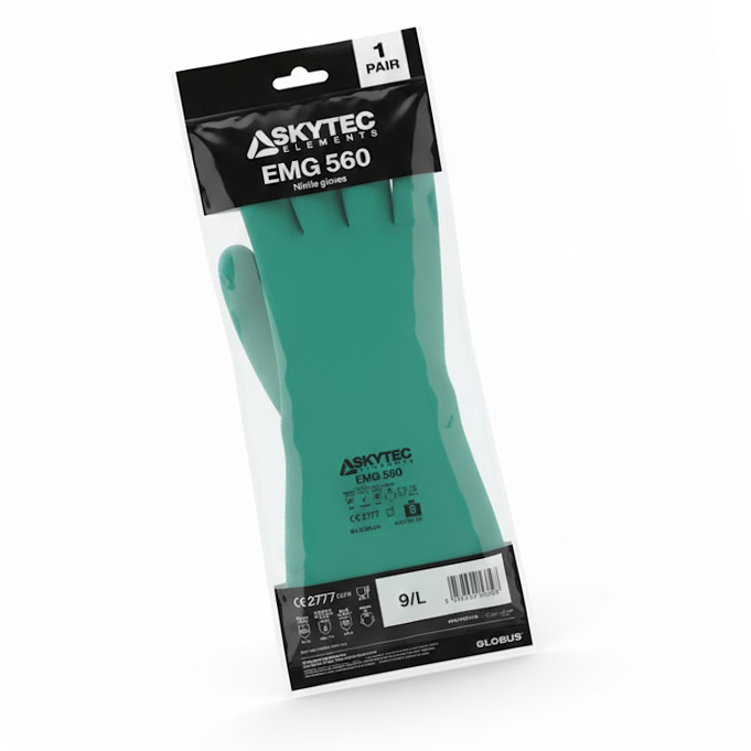 SKYTEC ELEMENTS EMG560 Chemical Resistant Food Safe Nitrile Gauntlet G
