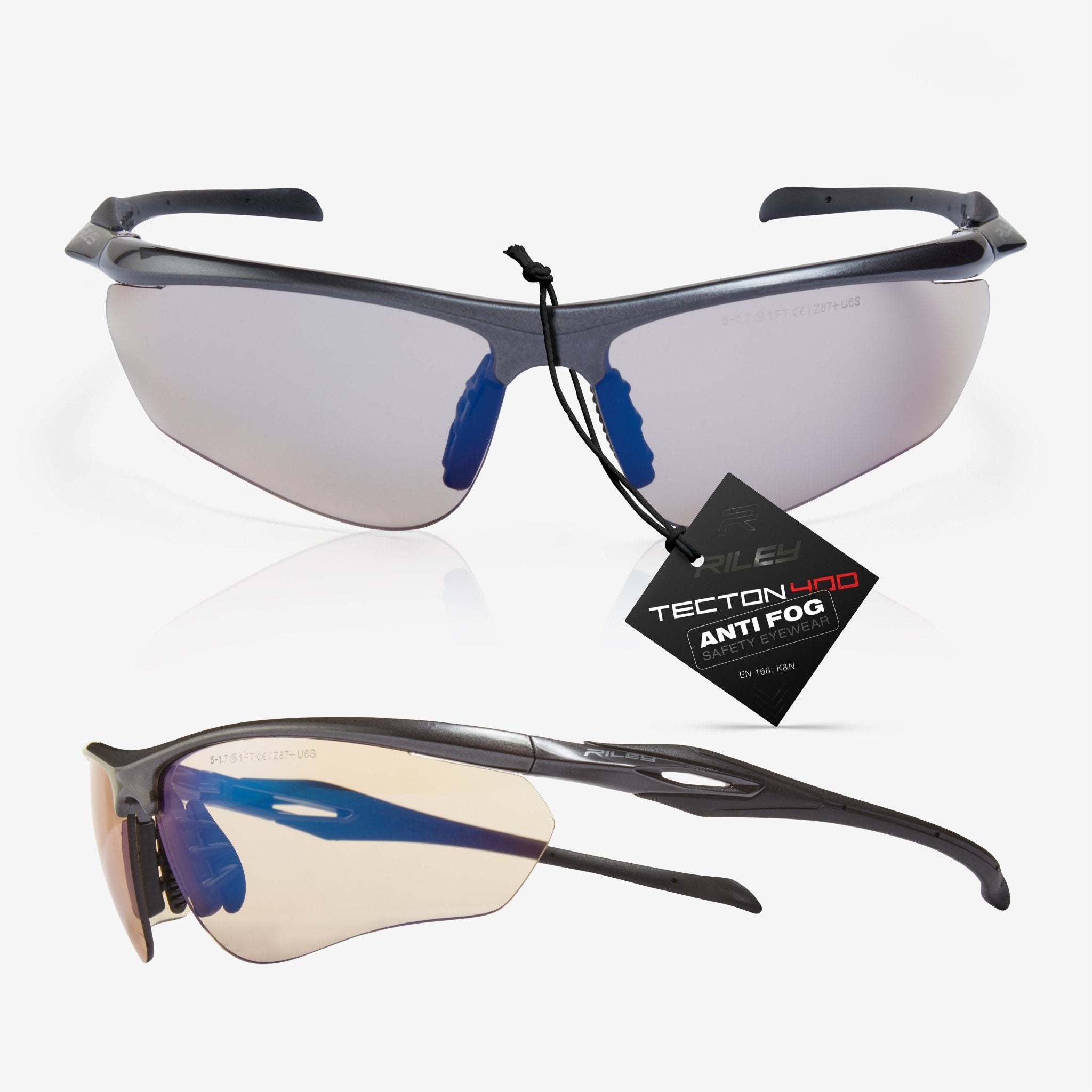 Cypher Sleek Wrap Around Safety Glasses Low Light Lens