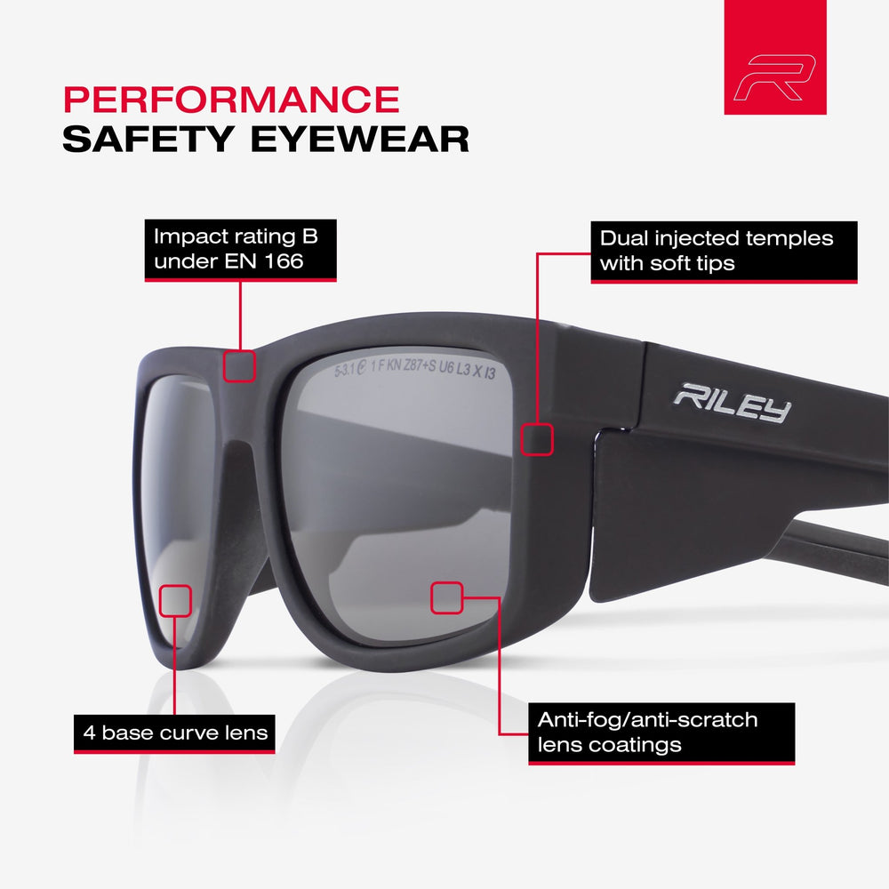 
                  
                    RILEY Navigator Anti - Scratch Safety Sunglasses with Grey Lens - Mstore
                  
                