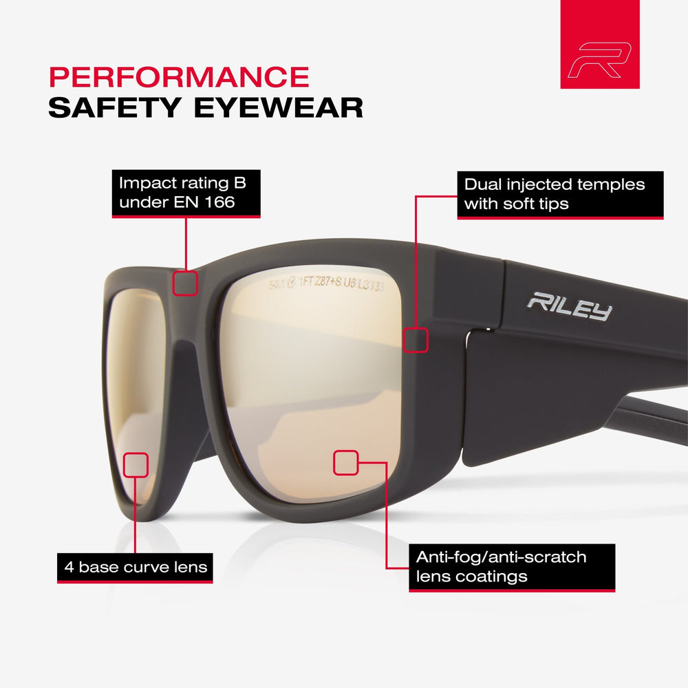 
                  
                    RILEY Navigator Anti - Scratch Safety Sunglasses with Antique Mirror Revo Lens - Mstore
                  
                