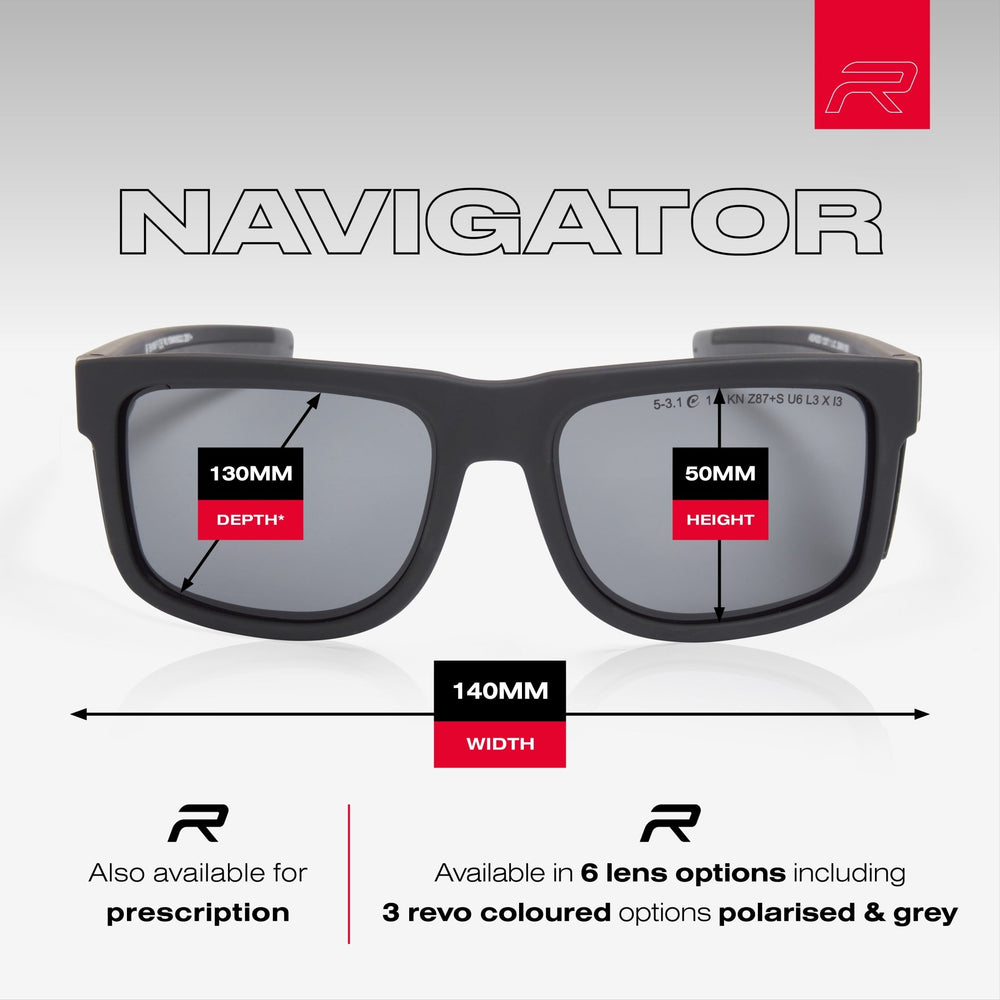 
                  
                    RILEY Navigator Anti - Scratch Safety Sunglasses with Grey Lens - Mstore
                  
                