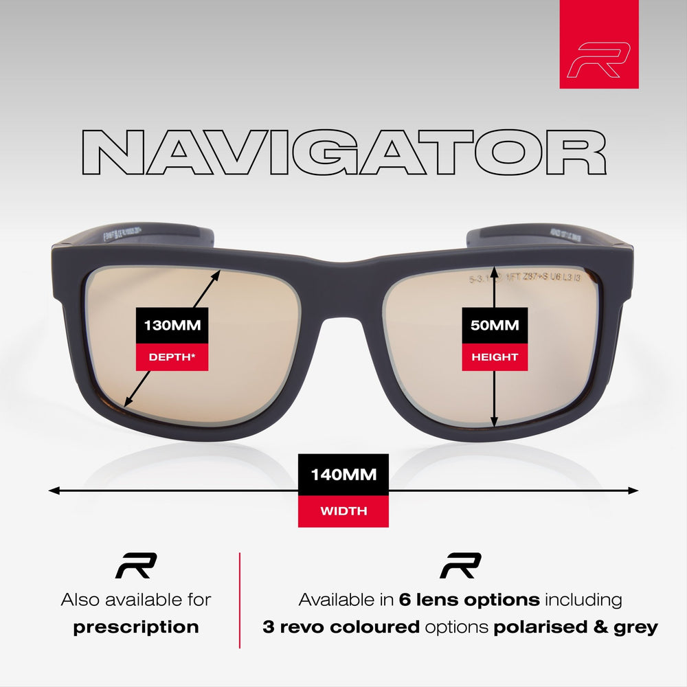 
                  
                    RILEY Navigator Anti - Scratch Safety Sunglasses with Antique Mirror Revo Lens - Mstore
                  
                
