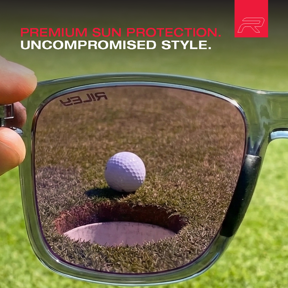 RILEY Navigator X Smoked Frame Wayfarer Style Sunglasses with HD Lens