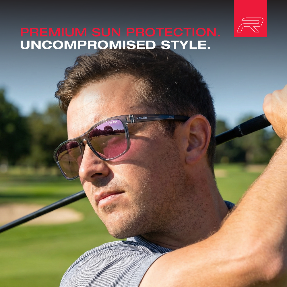 RILEY Navigator X Smoked Frame Wayfarer Style Sunglasses with HD Lens