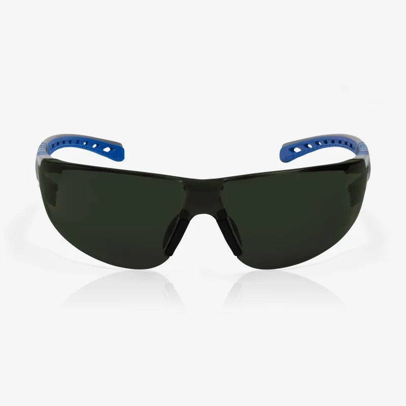 RILEY Stream Evo Anti Fog Wrap Around Safety Welding Glasses with Dark