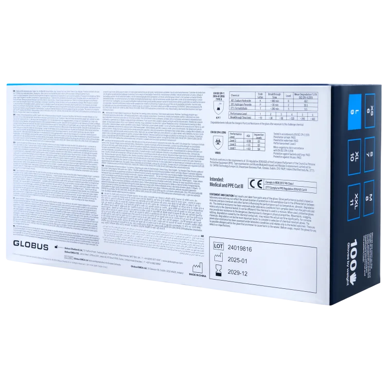 
                  
                    SKYTEC TX424  Blue Nitrile Disposable Latex Free Powder Free Gloves (BOX OF 100) - Mstore
                  
                