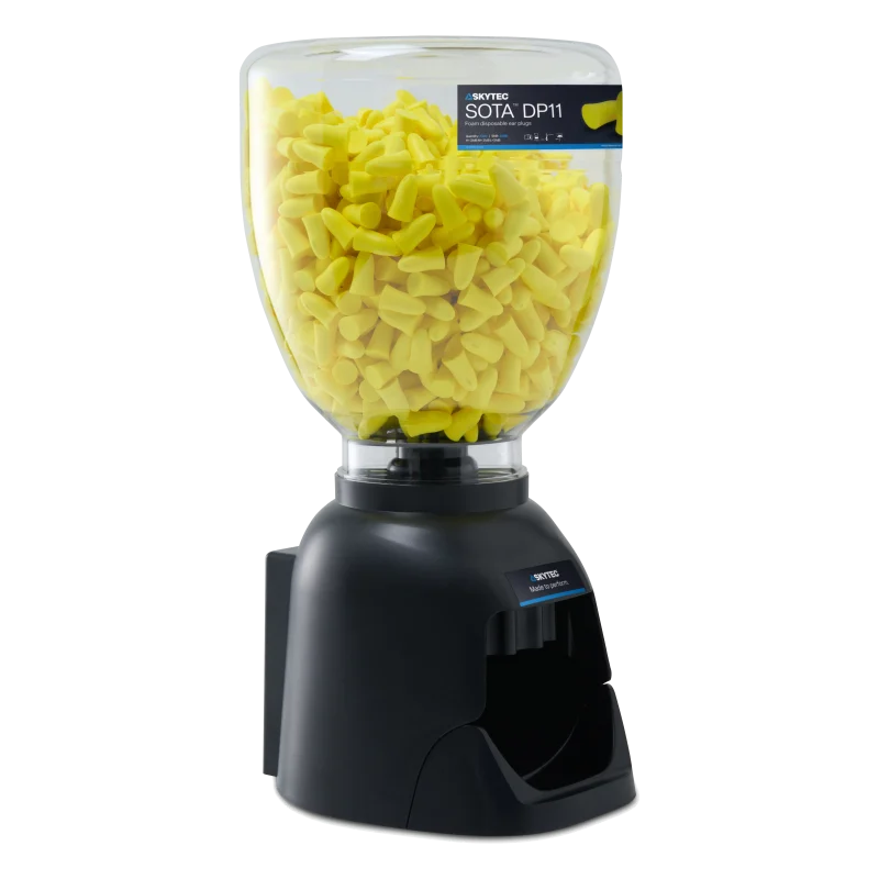 SKYTEC DP14 Refillable Earplug Dispenser with 500 PAIRS Disposable DP11 Earplugs - Mstore