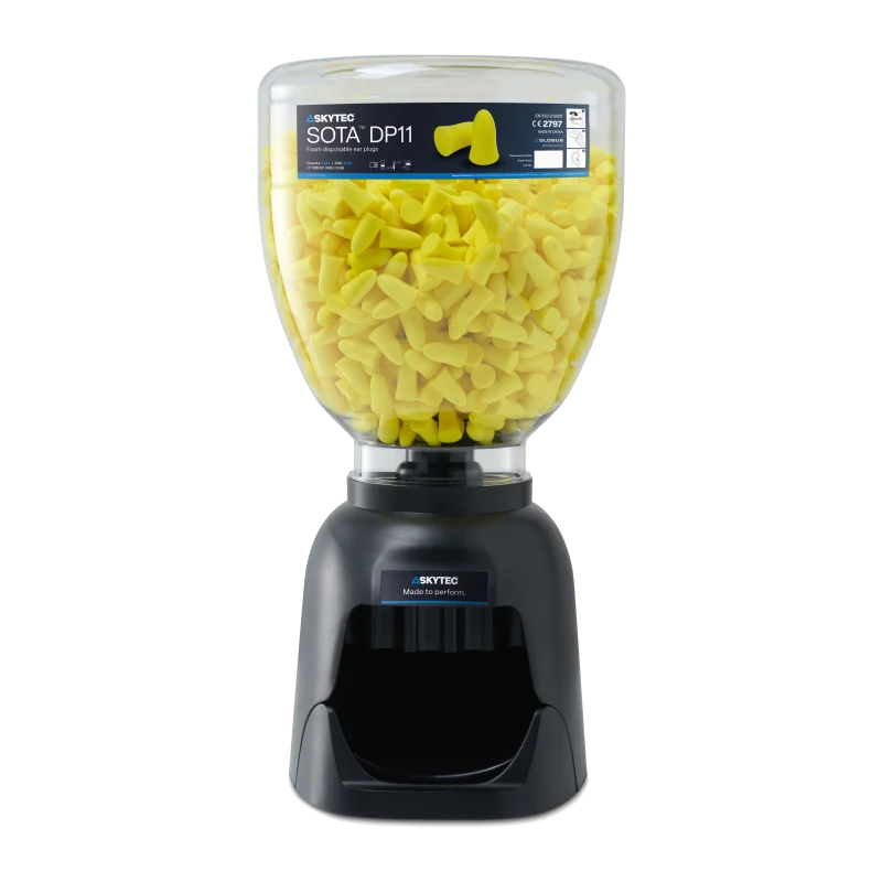 SKYTEC DP14 Refillable Earplug Dispenser with 500 PAIRS Disposable DP11 Earplugs - Mstore