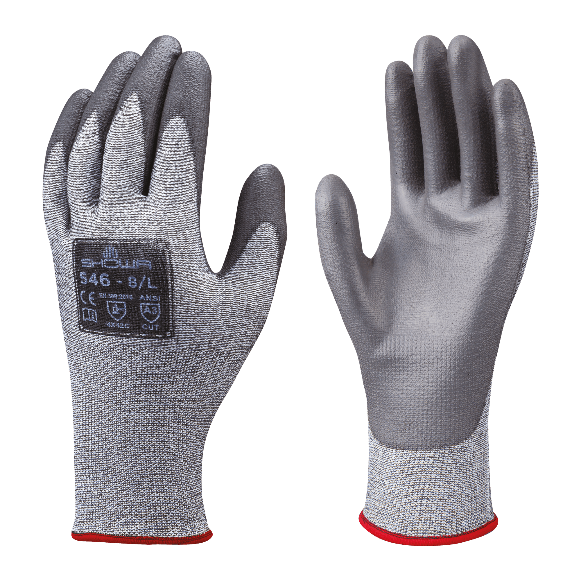 546W PU Coated Purpose Cut Resistant Safety Work Gloves