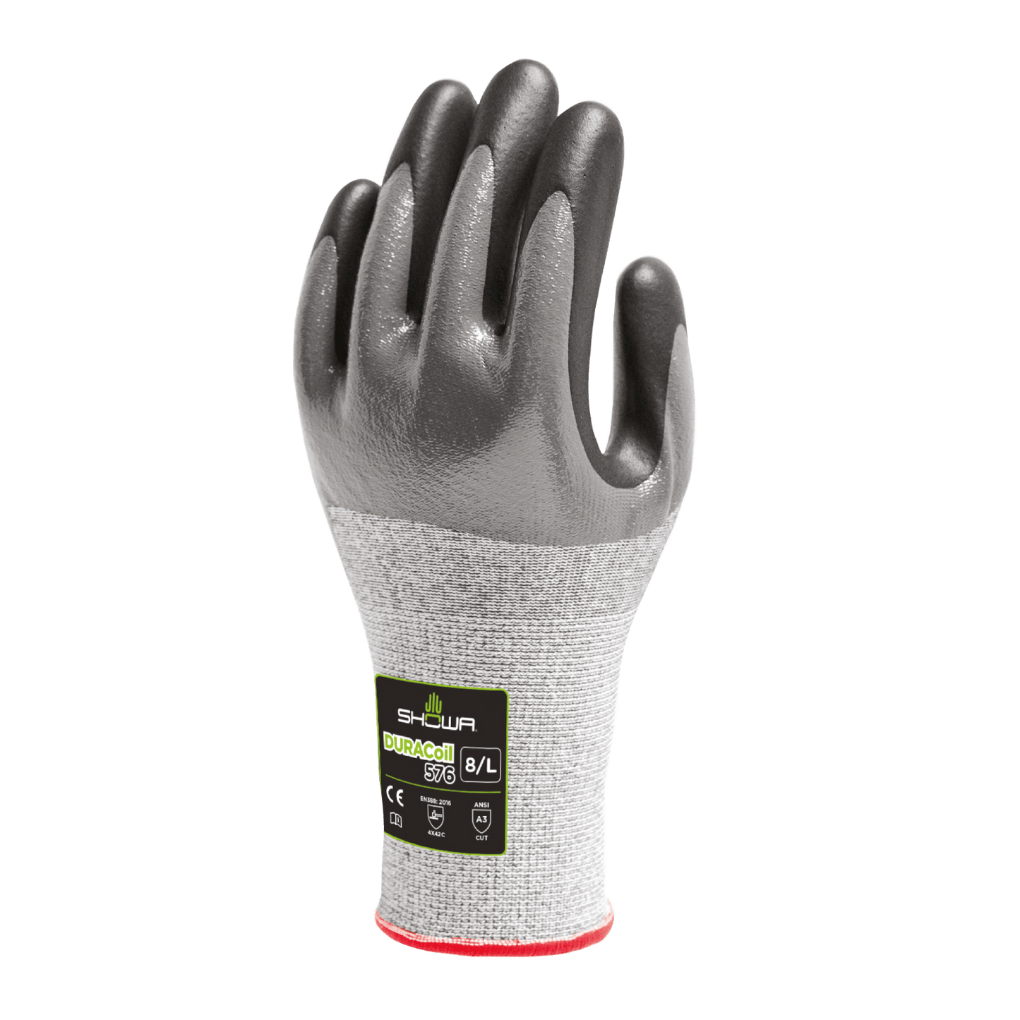 SHOWA 577 3/4 Coated Oil, Water & Cut Resistant Grip Safety Work Gloves - Mstore