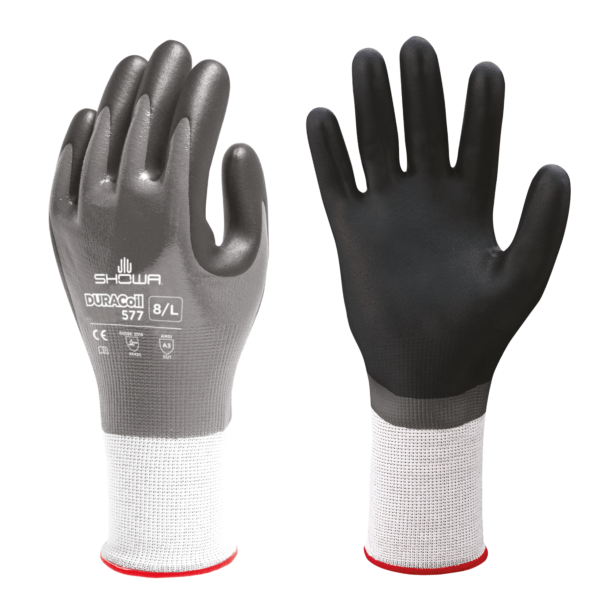 577 Fully Coated Oil Water & Cut Resistant Grip Safety Work Gloves