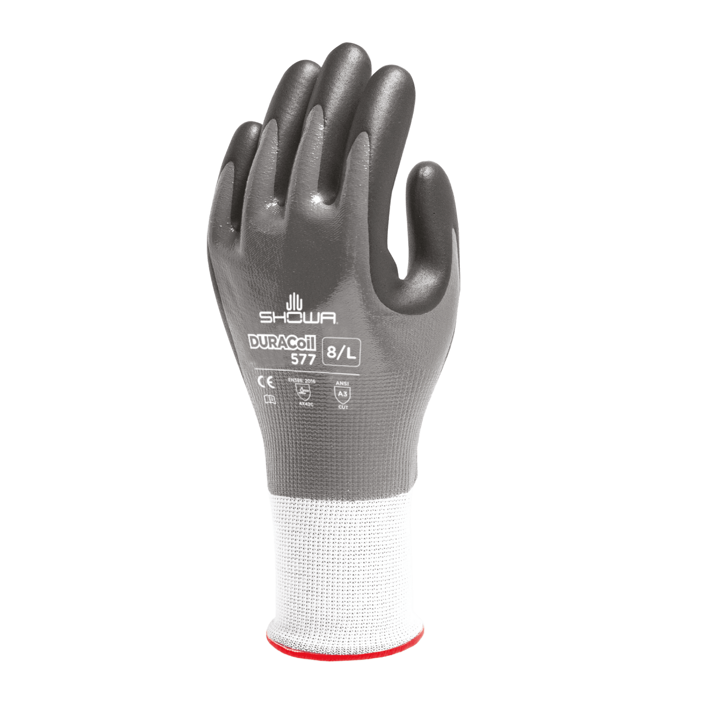 SHOWA 577 Fully Coated Oil, Water & Cut Resistant Grip Safety Work Gloves - Mstore