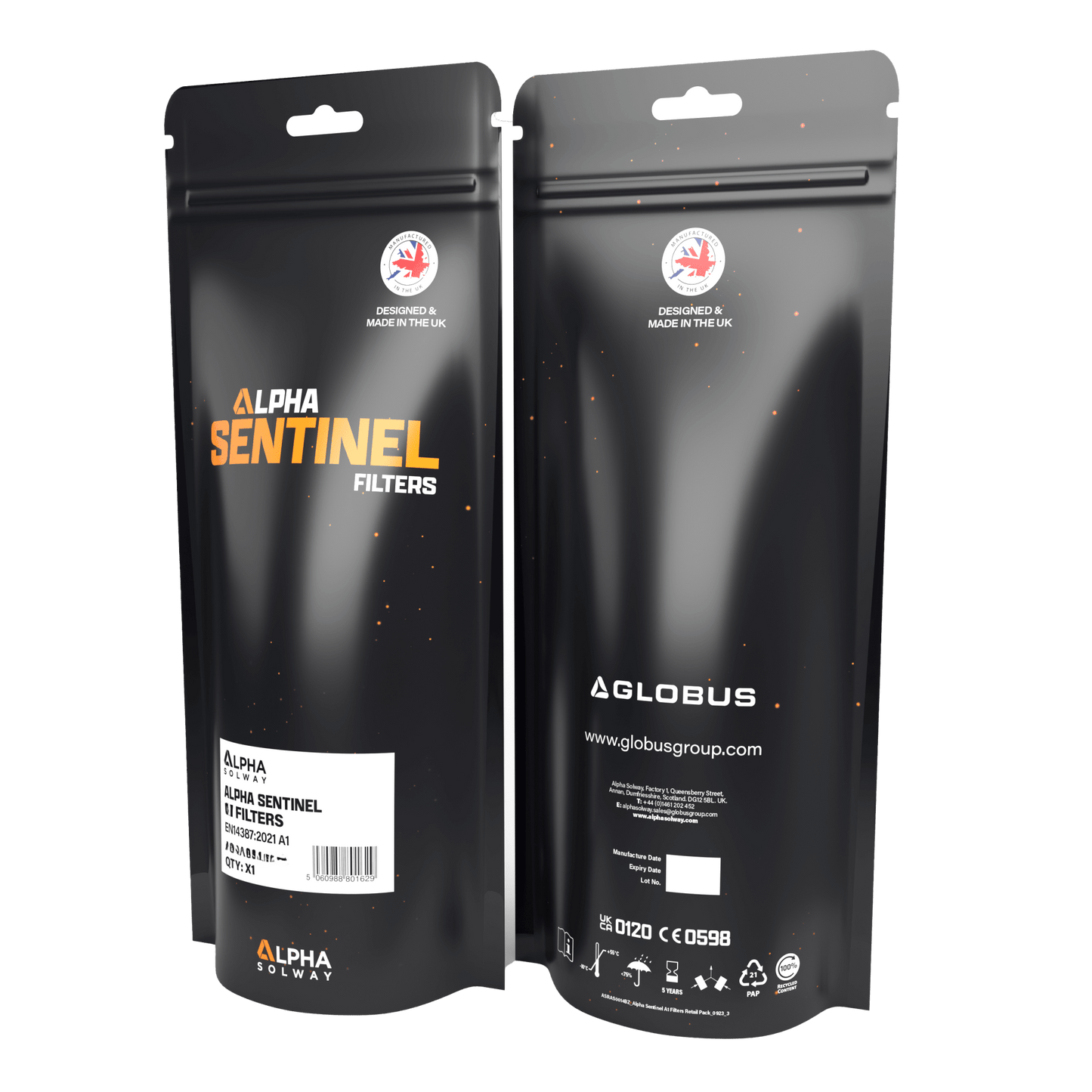 SKYTEC Alpha Sentinel Premium A2 Gas Filters - Medium Capacity (1 PAIR) - Mstore