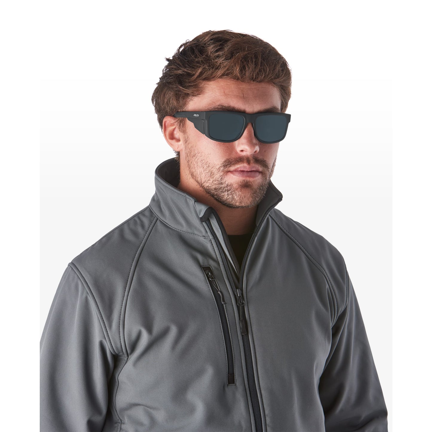 RILEY Navigator Anti-Scratch Safety Sunglasses with Grey Lens - Mstore