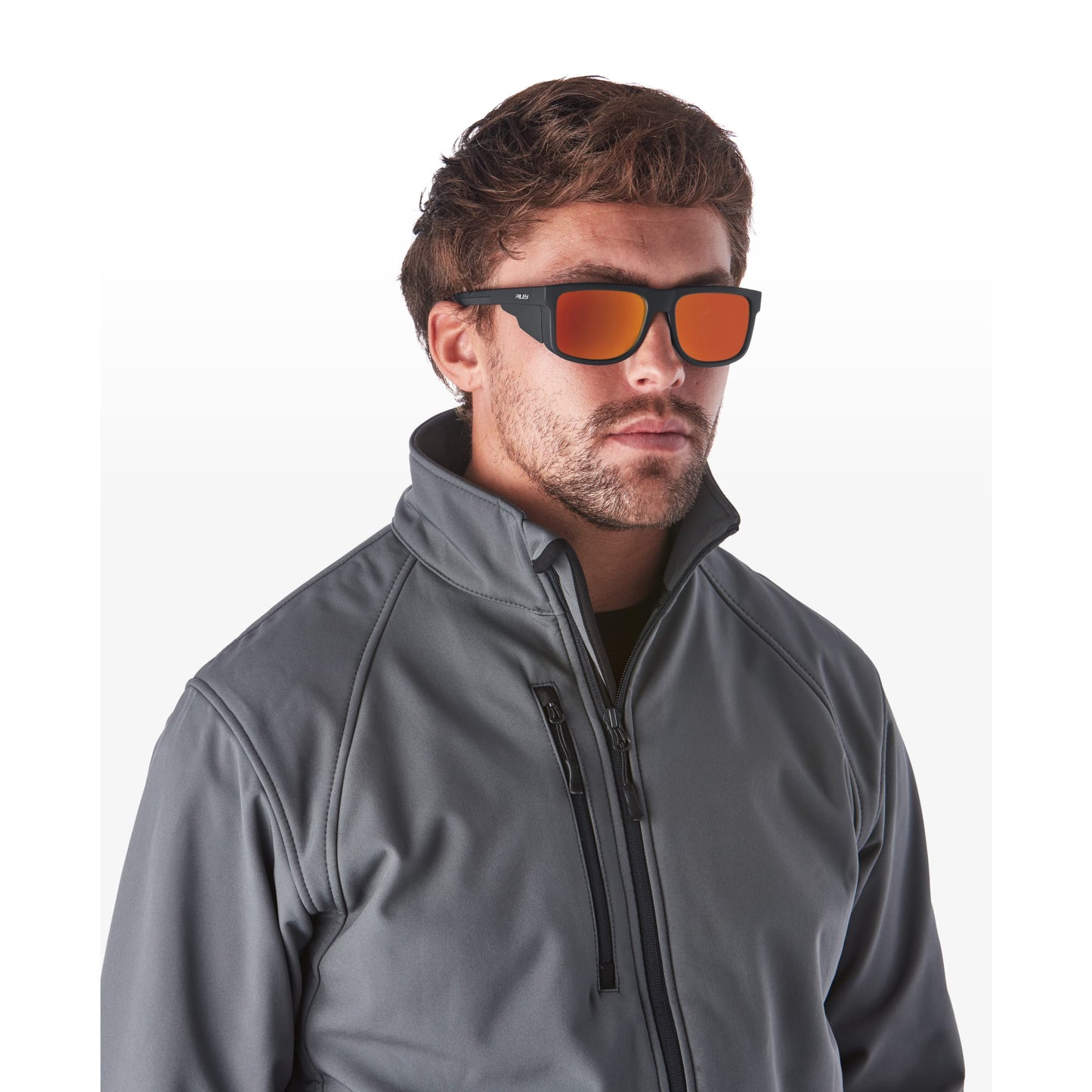 RILEY Navigator Anti-Scratch Safety Sunglasses with Red Mirror Revo Lens - Mstore