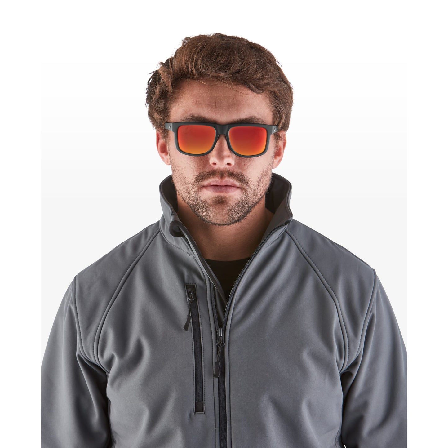 RILEY Navigator Anti-Scratch  Sunglasses with Red Mirror Revo Lens - Mstore