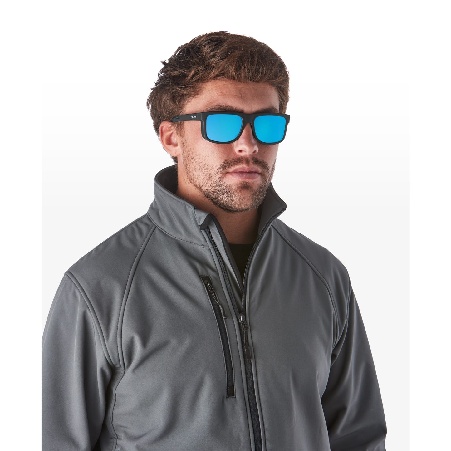RILEY Navigator Anti-Scratch  Sunglasses with Blue Mirror Revo Lens - Mstore