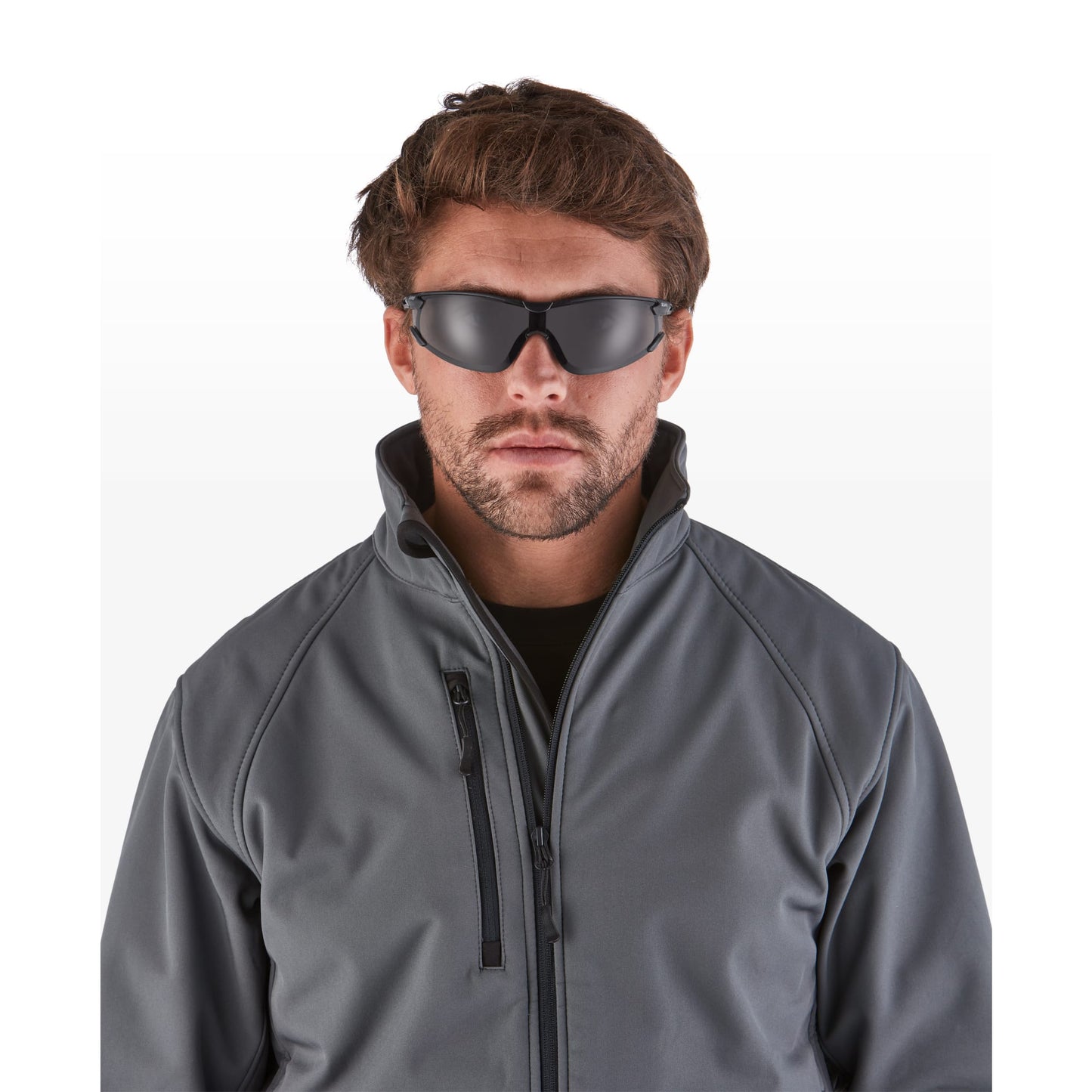 RILEY Tocari Anti Scratch Anti Fog Sports Style Safety Glasses with Grey Tint Lens - Mstore
