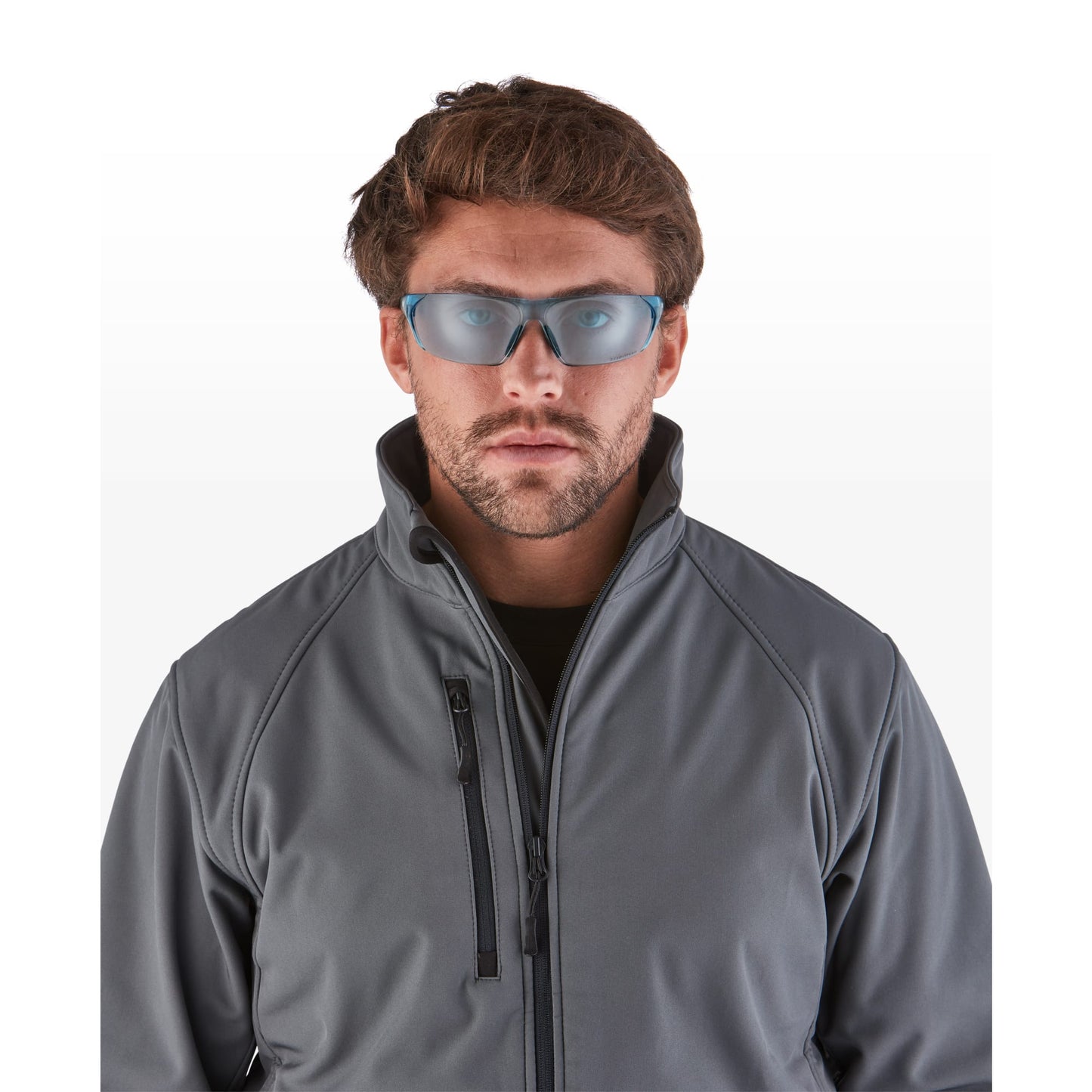 RILEY Sesto Wrap Safety Glasses with Blue Tint - Mstore