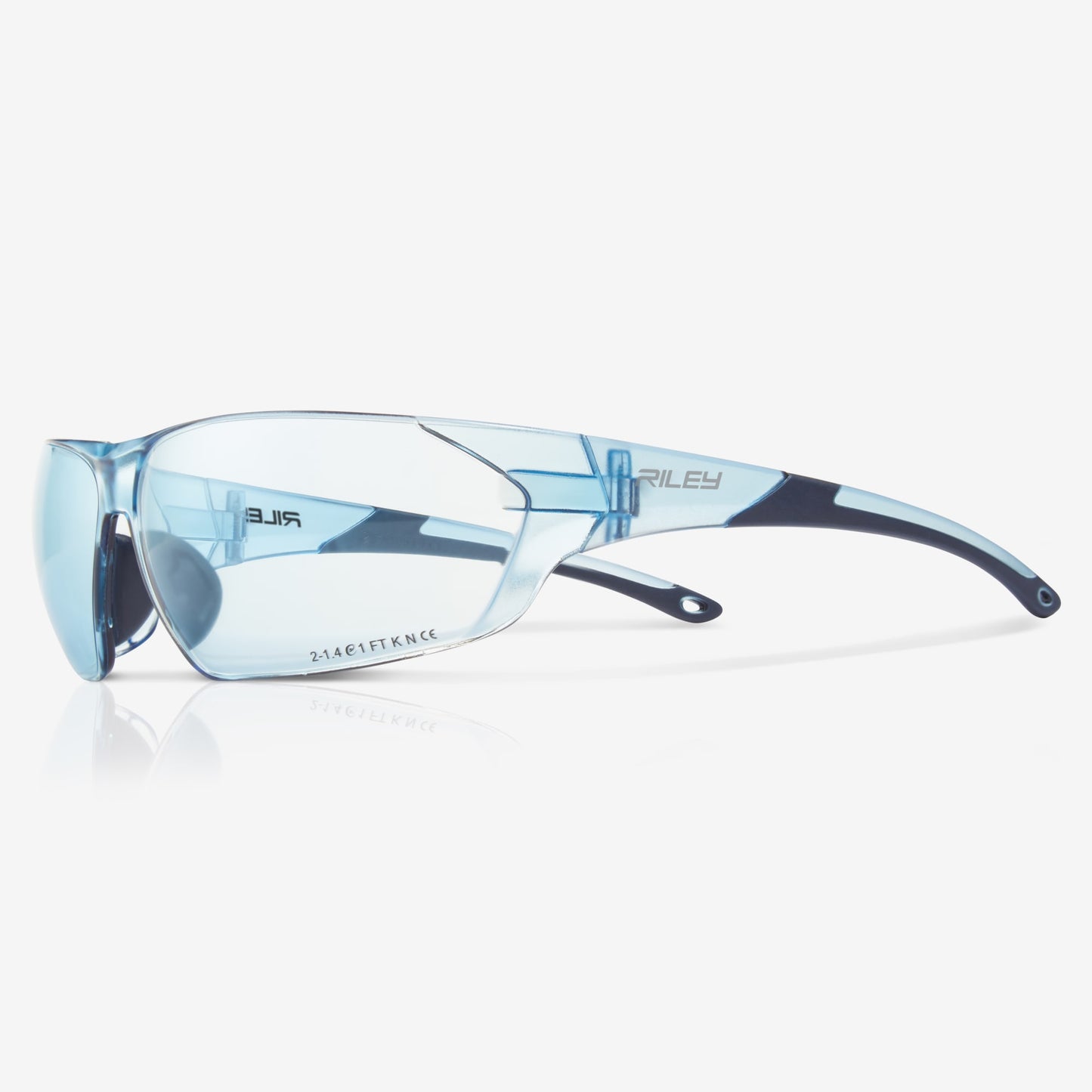 RILEY Sesto Wrap Safety Glasses with Blue Tint - Mstore