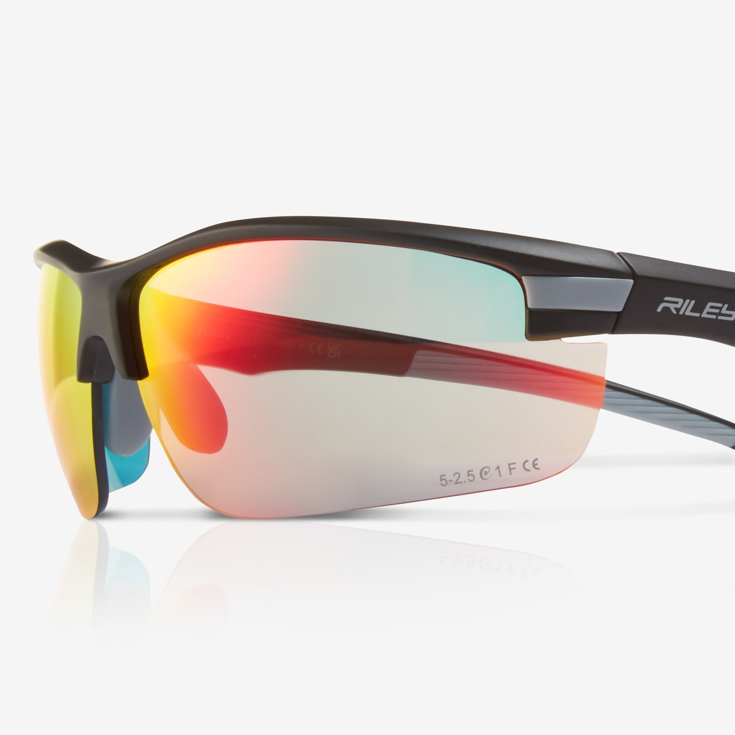 RILEY Sisini Sports Style Anti-Scratch Safety Glasses with Antique Mirror Revo Lens - Mstore