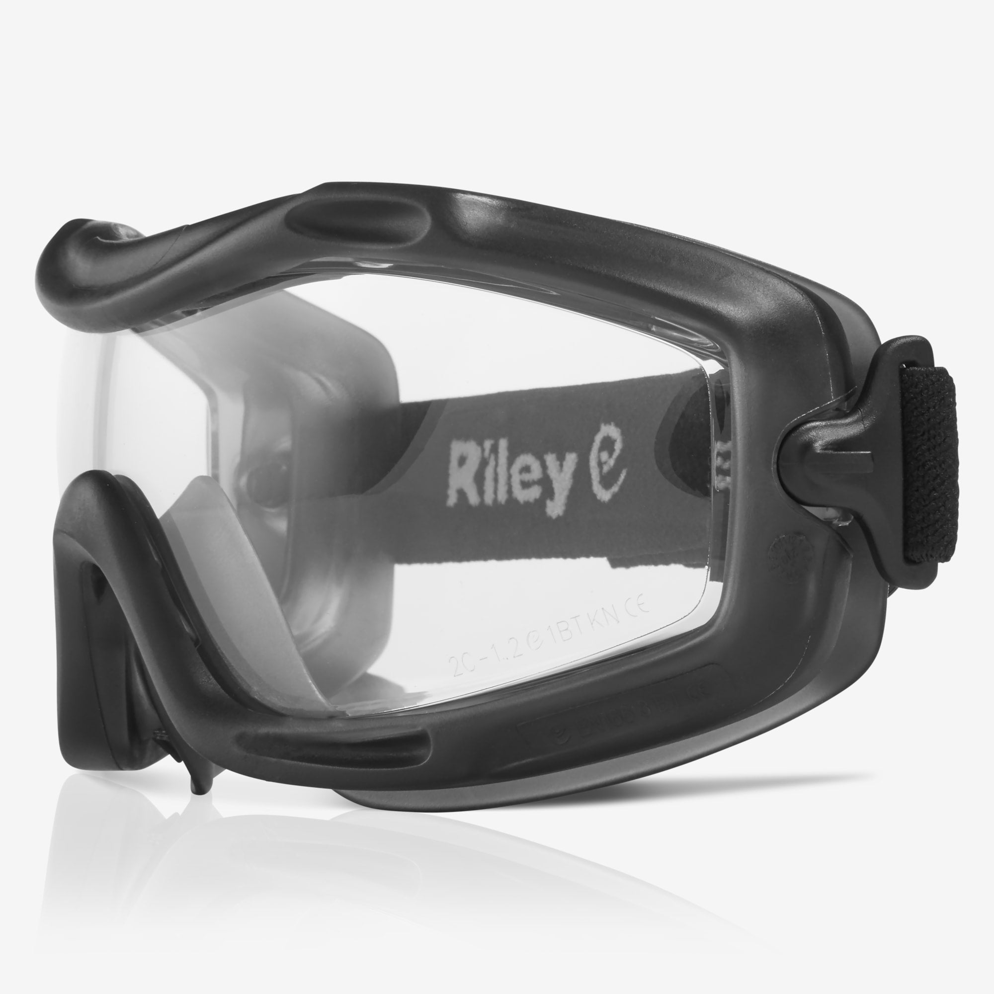 Arezzo Low Profile Lightweight Safety Goggles Strap Clear Lens
