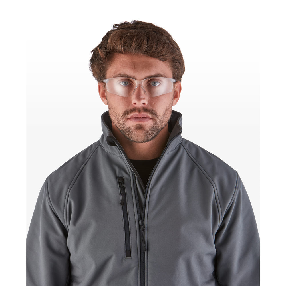 
                  
                    RILEY Fabri Sports Style Wrap Around Safety Glasses with Clear Lens - Mstore
                  
                