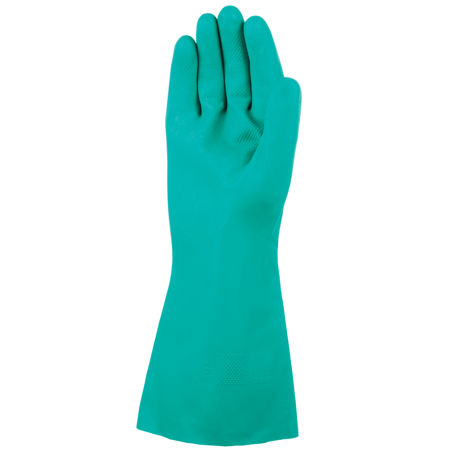 SKYTEC ELEMENTS EMG560 Chemical Resistant Food Safe Nitrile Gauntlet Gloves in Green - Mstore