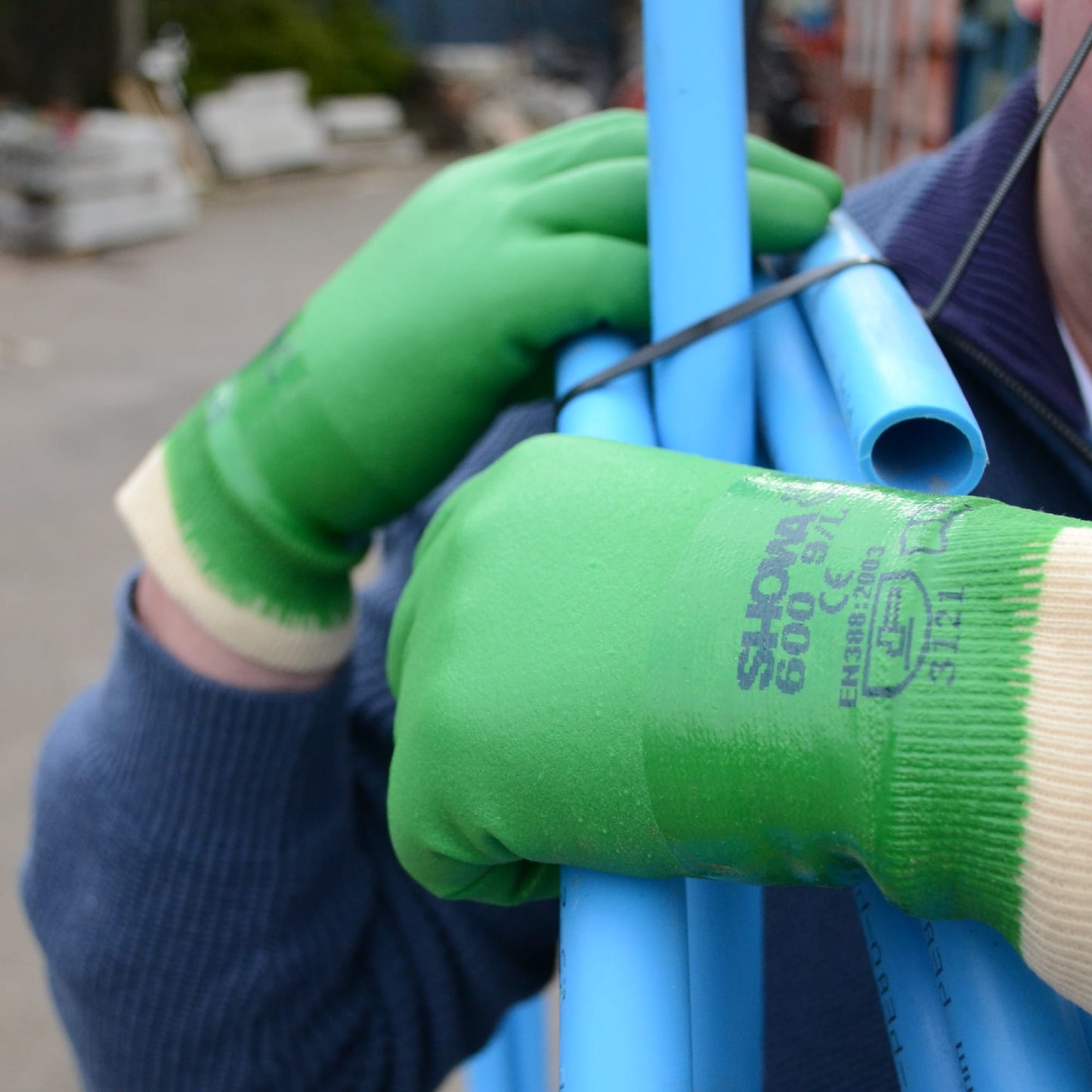 SHOWA 600  PVC Coated  Waterproof Safety Gloves - Mstore