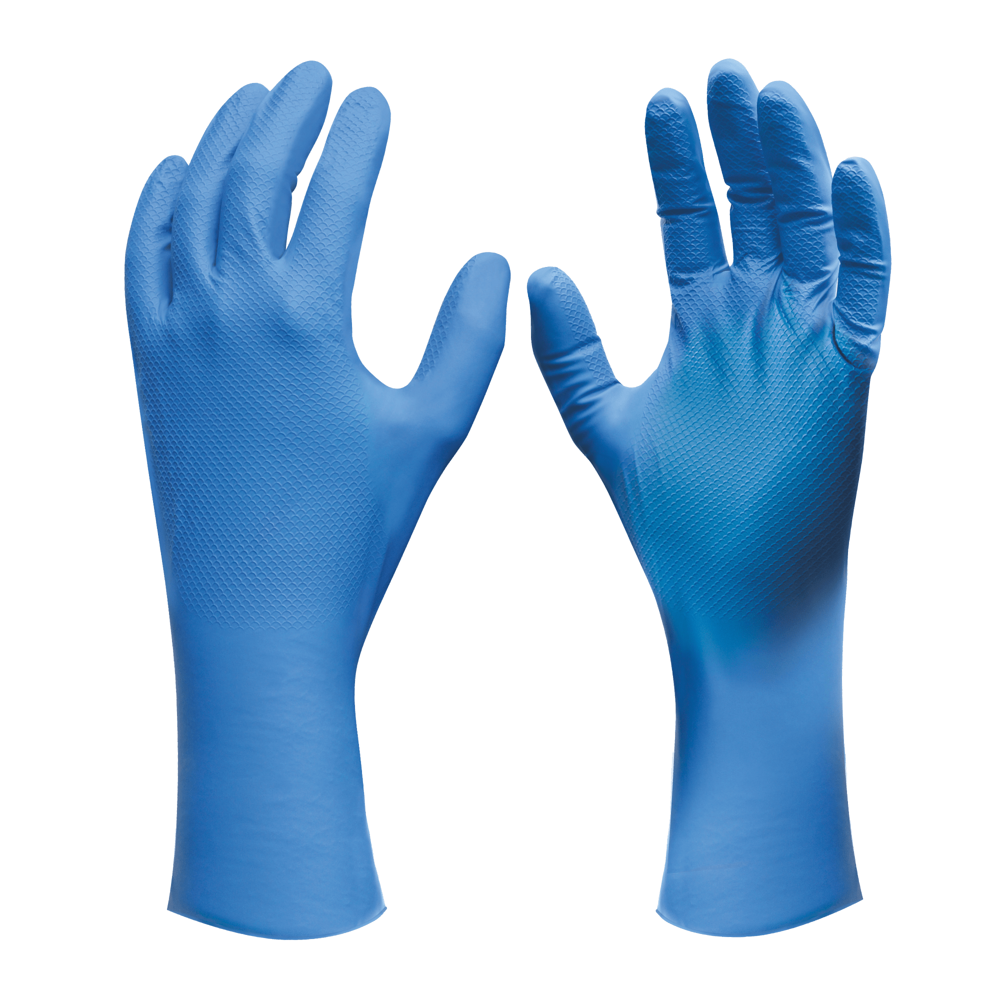 M 708 SHOWA 708 Disposable High Chemical Resistant Gauntlet Gloves with Grip