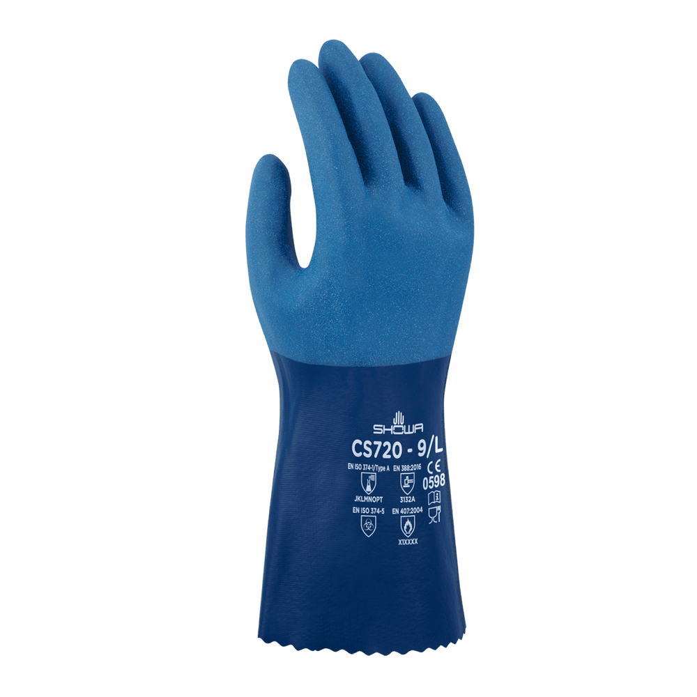 
                  
                    SHOWA CS720 Chemical Resistant Latex Free Nitrile Gauntlet Gloves - Mstore
                  
                