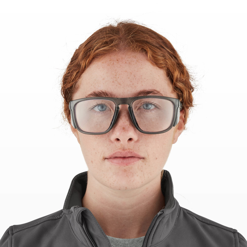 Navigator Frame Riley RILEY Navigator X Smoked Frame Wayfarer Safety Glasses with Clear Lens